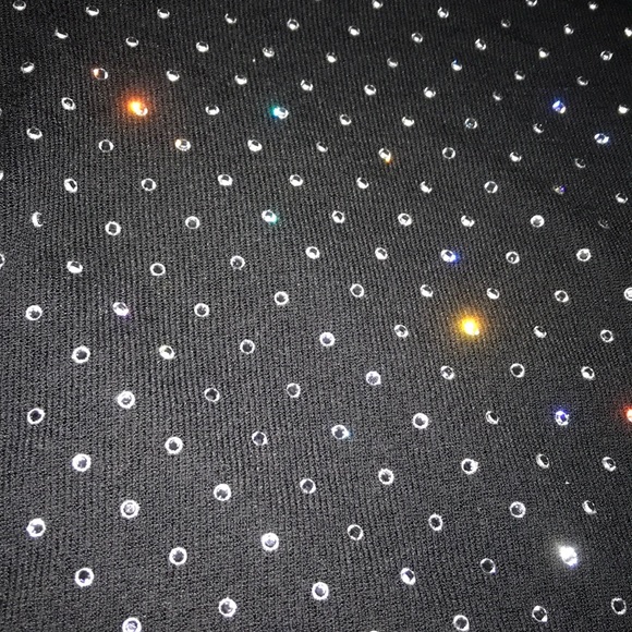 Black bejeweled top - Picture 2 of 4